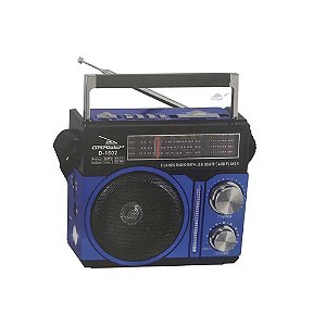 Rádio Grasep D-1602 AM/FM 10W Azul