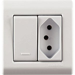 Caixa Sobrepor Tramontina Lizflex Interruptor/Tomada 20A