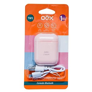 Fone Ouvido Oex Candy Tws Bluetooth Rosa