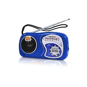 Rádio Portátil Lelong LE-603 AM/FM 2W Azul
