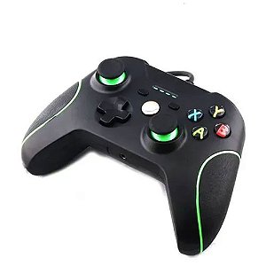 Controle Xbox One Knup KP-5130 com Fio Preto