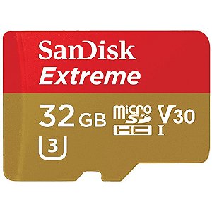 Cartão de Memória Micro SD Sandisk 32GB Extreme A2