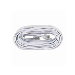 Cabo Telefone  Liso Storm CBTL011 RJ11 5Mts Branco