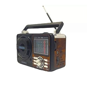 Rádio Portátil Kapbom KA-1088 AM/FM/SW 3W Marrom