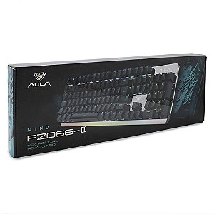 Teclado Gamer Mecânico Aula F2066-II com Fio