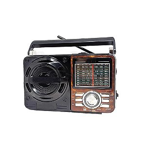 Rádio Portátil KTS PGXB-1088S AM/FM 3W Marrom