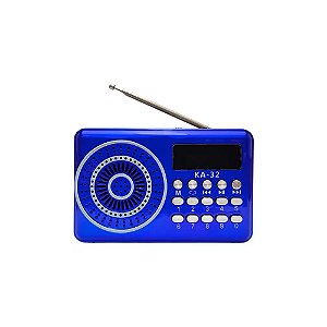 Rádio Portátil Kapbom KA-32 3W Azul