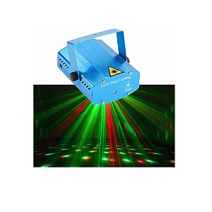 Mini Laser Luzes Holográficas Xzhang YX-08-04 Azul