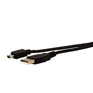 Cabo USB x Mini USB Lotus LT-K316 1,8MT Preto
