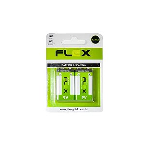 Bateria Alcalina FX-9K2 Flex 9V