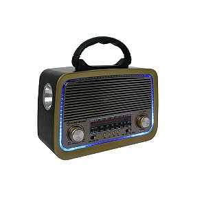 Rádio Portátil Kapbom KA-3199 AM/FM/SW 5W Preto