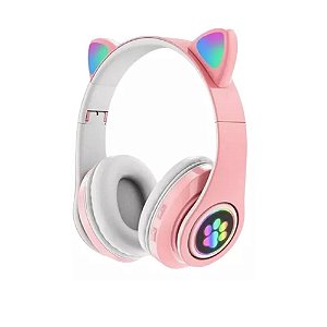 Headphone Gatinho Altomex B-19 Bluetooth Rosa