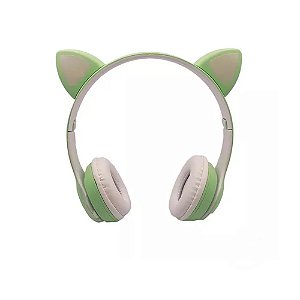 Headphone Gatinho Altomex B-19 Bluetooth Verde