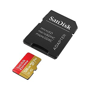 Cartão Memória SD Sandisk SDSQXAA Extreme 128GB