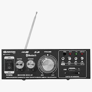 Amplificador Soundvoice RC02-BT Bivolt 60W