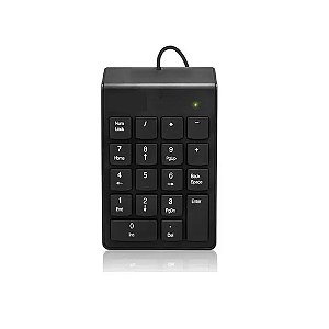 Teclado Numérico com Fio Kapbom KA-665 Preto