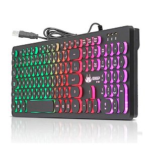 Teclado Knup KP-2059 Gamer com Fio Semi Mecânico Led