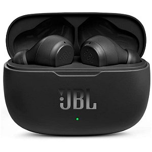 Fone Ouvido JBL Wave Buds Bluetooth Preto