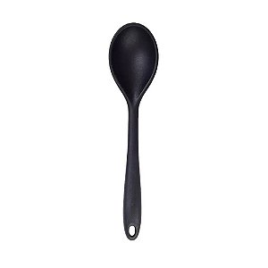 Colher de Silicone Em Casa Tem 27,5Cm Preto