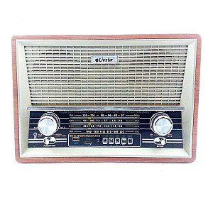Rádio Portátil Livstar CNN-2068BR 8W Dourado