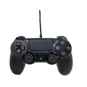 Controle Playstation 4 Knup KP-GM036 com Fio Preto