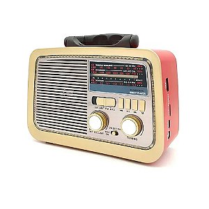 Rádio Portátil Tomate MTJ-2003 AM/FM Marrom