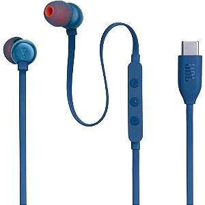 Fone Ouvido Intra Auricular JBL Tune310C Tipo-C Azul