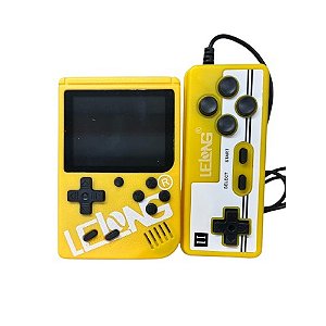 Vídeo Game Retrô Lelong LE-786 400 Jogos Amarelo