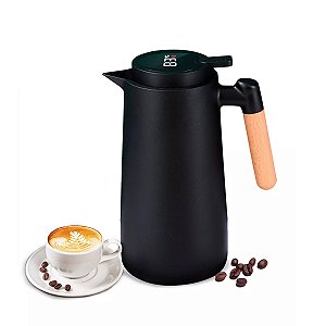 Garrafa Térmica Dolce Home D1331 Visor Temperatura 1L Preto