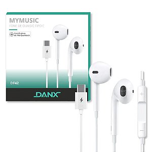 Fone Ouvido Danx DF42 Tipo-C Branco