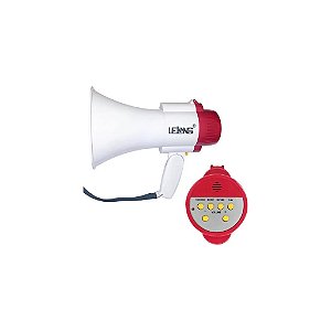 Megafone Recarregável Lelong LE-997 Vermelho