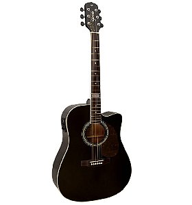 Violão Eletroacústico Giannini GF-1D CEQ BK Aço