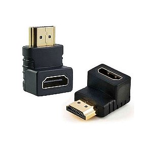 Adaptador Conversor HDMI Macho X HDMI Fêmea 90° Graus It-Blue LE-05