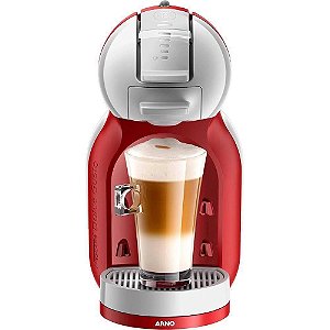Cafeteira Dolce Gusto Arno Mini Me 127V Vermelha e Cinza