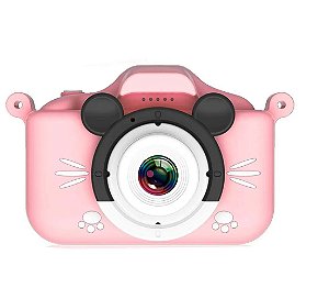 Mini Câmera Digital Infantil XC-X2P Rosa