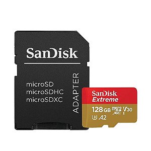 Cartão Memória Micro SD SanDisk Extreme A2  128GB