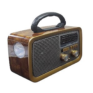 Rádio Portátil KSST K-3188 FM/AM Marrom