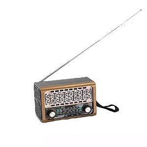 Rádio Portátil KSST K-333 AM/FM Marrom