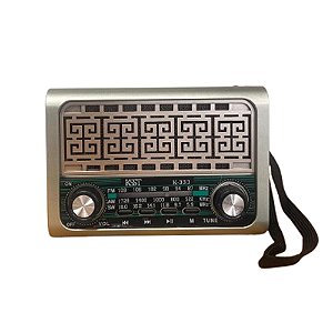 Rádio Portátil KSST K-333 AM/FM Champagne