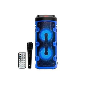 Caixa Som Bluetooth Grasep D-S14 20W Azul