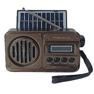 Rádio Portátil Tomate MTJ-2011 FM Marrom