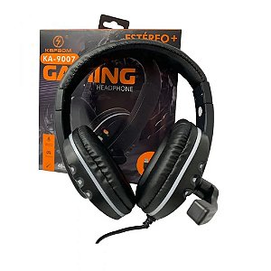 Headset Gamer Kapbom KA-9007 com Fio Preto