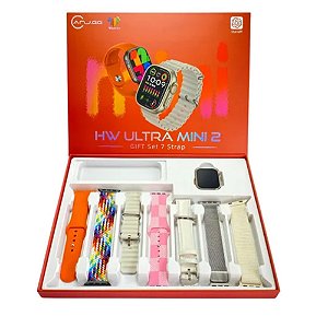 Smartwatch Wearfit Mini 2 Ultra 7 Pulseiras Prata