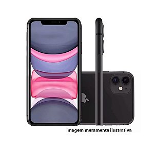 Iphone 11 64GB Apple Preto Seminovo 73% (FU)