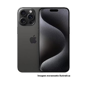 Iphone 15 Pro Max 256GB Apple Preto Seminovo 84% (MT)