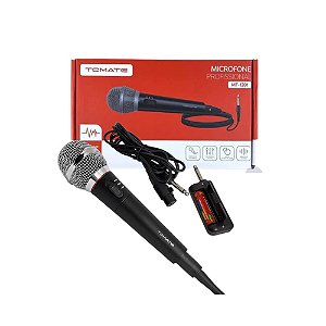 Microfone com ou sem Fio Tomate MT-1201 Preto