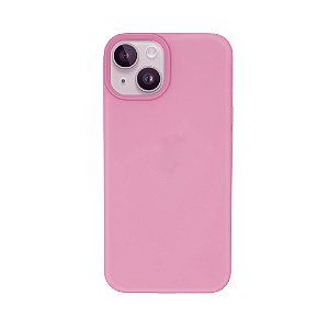 Capa Magsafe Iphone 14 Normal Couro Rosa