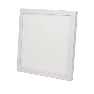 Plafon LED Slim Embutir Kian Quadrada 24W 4.000K Branca Neutra