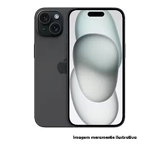 Iphone 15 128GB Apple Preto Seminovo 88% (FI)