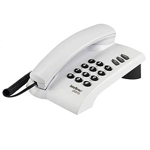 Telefone Intelbras Pleno com Fio Cinza com Chave